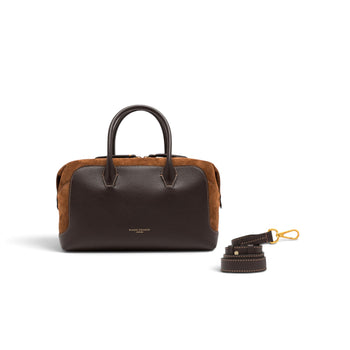 Borsa a bauletto Gianni Chiarini "Gemma" in pelle e camoscio - misura grande - 3