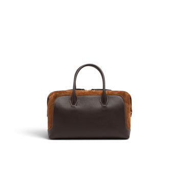 Borsa a bauletto Gianni Chiarini "Gemma" in pelle e camoscio - misura grande - 4