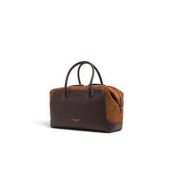 Borsa a bauletto Gianni Chiarini "Gemma" in pelle e camoscio - misura grande - 5