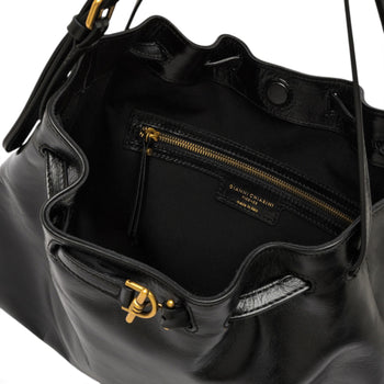 Borsa a spalla Gianni Chiarini "Mimi" in pella cerata anticata - 5