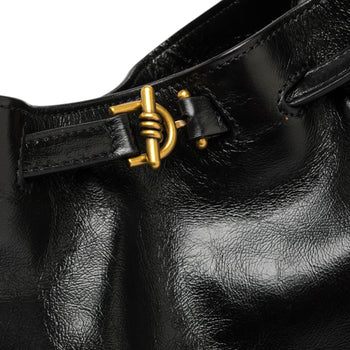 Borsa a spalla Gianni Chiarini "Mimi" in pella cerata anticata - 6