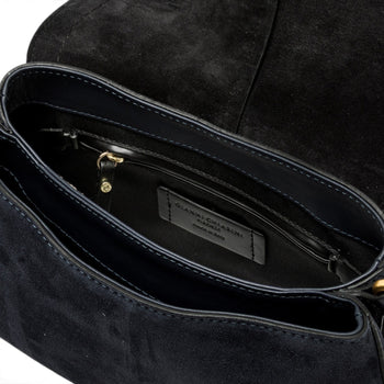Borsa a spalla Gianni Chiarini "Helena Round" in camoscio con tracolla - Misura media - 5