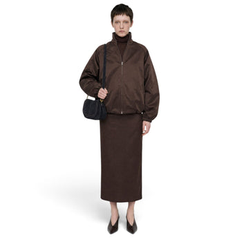 Borsa a spalla Gianni Chiarini "Helena Round" in camoscio con tracolla - Misura media - 7