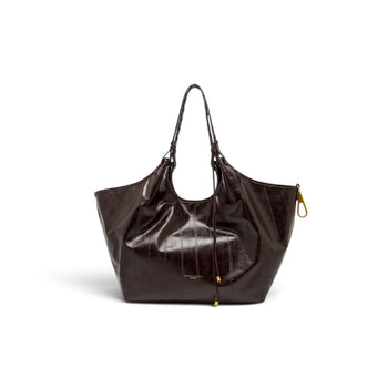 Borsa Gianni Chiarini "Dua" in pelle stampa anguilla - Misura grande - 3