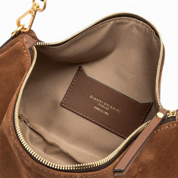 Borsa hobo Gianni Chiarini "Cleo" in camoscio - 6