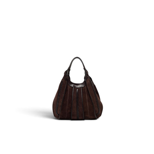 Borsa Gianni Chiarini "Dua" in camoscio con infilature - Mis. media