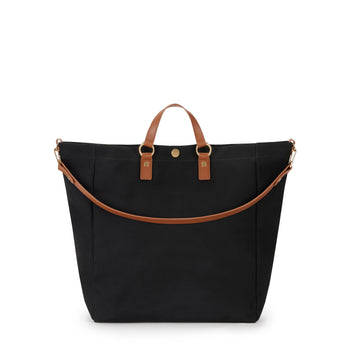 Maxi tote Elisabetta Franchi in canvas con logo e manico a spalla - 4