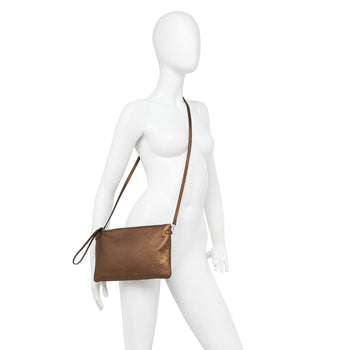 Pochette Gianni Chiarini "Hermy" in pelle martellata laminata - 6