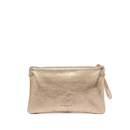 Busta Gianni Chiarini Hermy in pelle laminata con tracolla