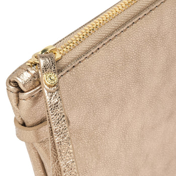 Busta Gianni Chiarini Hermy in pelle laminata con tracolla - 4