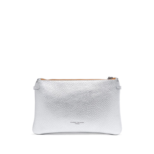 Busta Gianni Chiarini Hermy in pelle martellata con tracolla