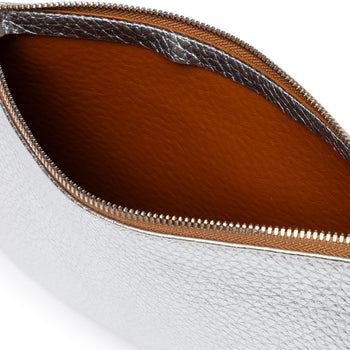 Busta Gianni Chiarini Hermy in pelle martellata con tracolla - 4