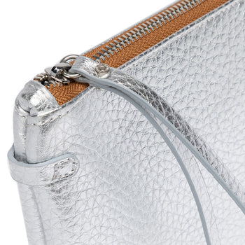 Busta Gianni Chiarini Hermy in pelle martellata con tracolla - 5