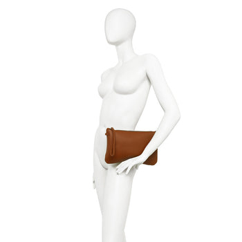 Busta Gianni Chiarini Hermy in pelle martellata con tracolla - 6