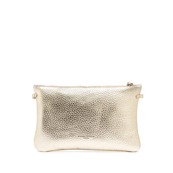 Busta Gianni Chiarini Hermy in pelle martellata con tracolla - 3