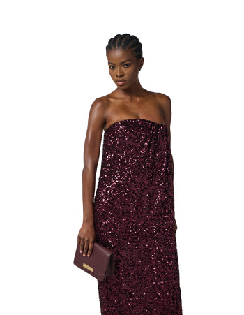 Tracolla Elisabetta Franchi in ecopelle con catena groumette - 4