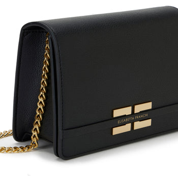 Tracolla in ecopelle Elisabetta Franchi con logo - 4