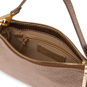 Borsetta a spalla Gianni Chiarini "Brooke"  in pelle laminata martellata - 3