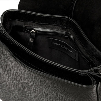 Borsa a spalla Gianni Chiarini "Helena Round" in pelle martellata con tracolla - 4