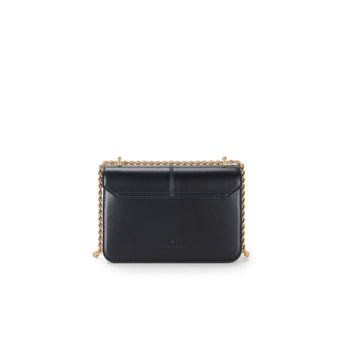 Borsa a tracolla Elisabetta Franchi in ecopelle con logo in metallo - 3