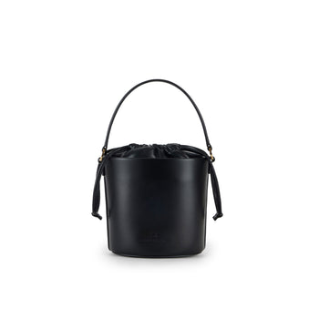 Borsa a secchiello Elisabetta Franchi in ecopelle con logo in metallo - 3