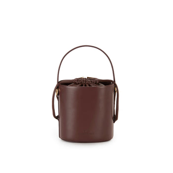 Borsa a secchiello Elisabetta Franchi in ecopelle con logo in metallo - 4