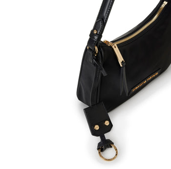 Borsa a spalla piccola Elisabetta Franchi in tessuto tecnico - 5