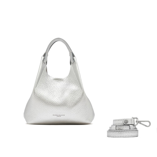 Borsa a spalla Gianni Chiarini "DUA" in pelle martellata - misura media