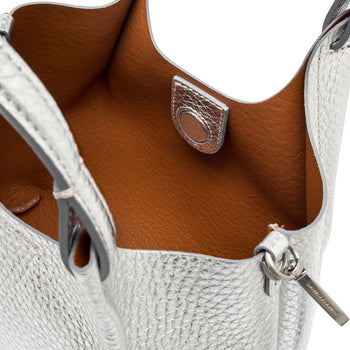Borsa a spalla Gianni Chiarini "DUA" in pelle martellata - misura media - 5