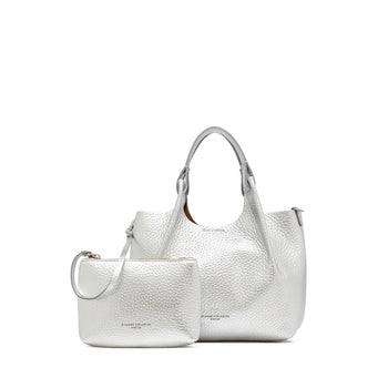 Borsa a spalla Gianni Chiarini "DUA" in pelle martellata - misura media - 6