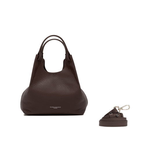 Borsa a spalla Gianni Chiarini "DUA" in pelle martellata - misura media