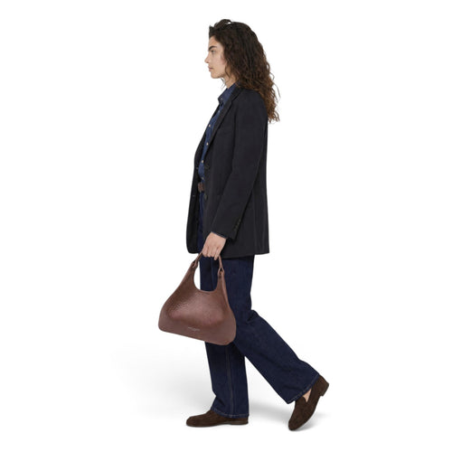 Borsa a spalla Gianni Chiarini "DUA" in pelle martellata - misura media - 2