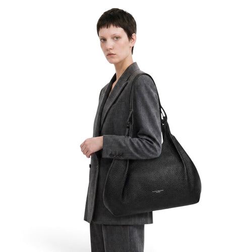 Borsa a spalla Gianni Chiarini "Dua" in pelle martellata - 2