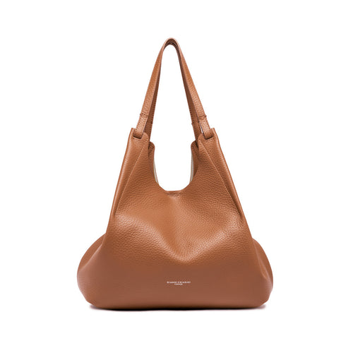 Borsa a spalla Gianni Chiarini "Dua" in pelle martellata