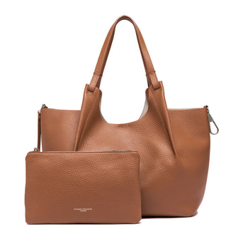 Borsa a spalla Gianni Chiarini "Dua" in pelle martellata - 6