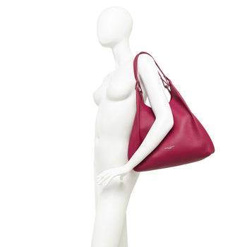 Borsa a spalla Gianni Chiarini "Dua" in pelle martellata laminata - 3