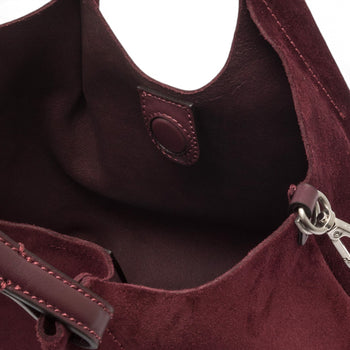 Borsa Gianni Chiarini "Dua" in camoscio con tracolla e busta interna - Mis. media - 6