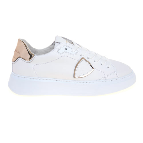 Sneaker Philippe Model Temple in pelle con talloncino effetto specchiato