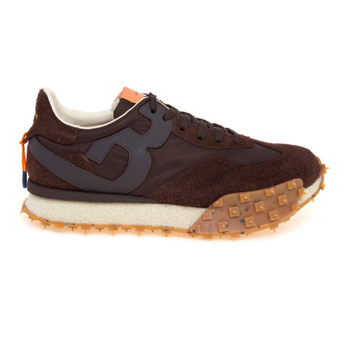 Sneaker Barracuda "impact plus" in camoscio hairy e tessuto tecnico - 1