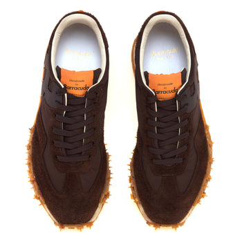 Sneaker Barracuda "impact plus" in camoscio hairy e tessuto tecnico - 5