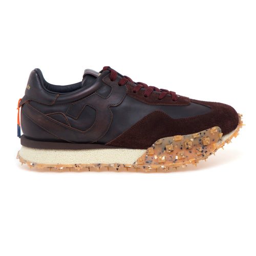 Sneaker Barracuda "Jolt" in pelle brushed e camoscio