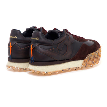 Sneaker Barracuda "Jolt" in pelle brushed e camoscio - 3