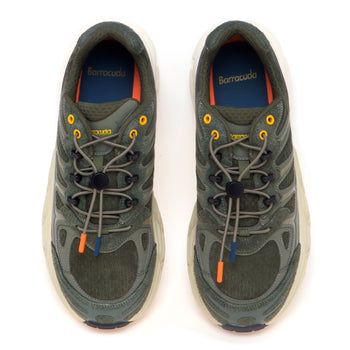 Sneaker Barracuda "Round One" in pelle e camoscio - 5