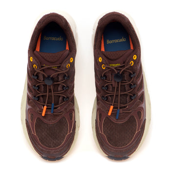 Sneaker Barracuda "Round One" in pelle e camoscio - 5