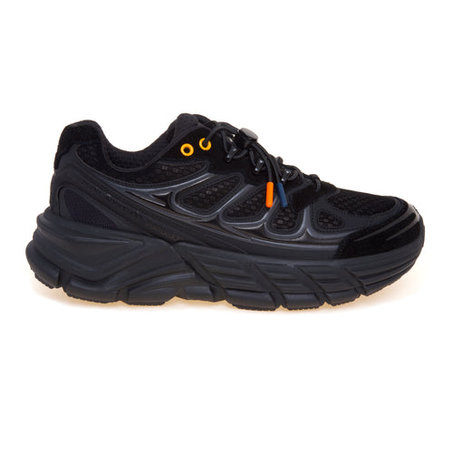 Sneaker Barracuda "Round-One" in camoscio e tessuto tecnico - 1