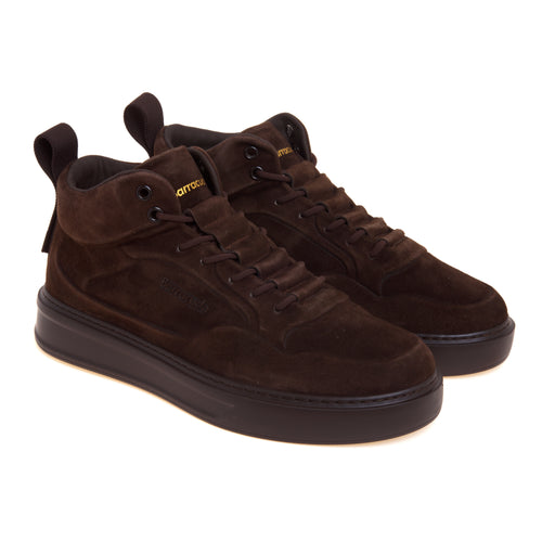 Sneaker slip-on Barracuda "Phoenix" MID in camoscio aerografato - 2