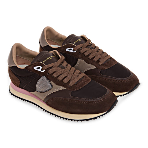 Sneaker Philippe Model Blville in camoscio e tessuto - 2