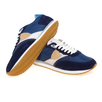 Sneaker Philippe Model Blville da uomo in camoscio e tessuto - 4