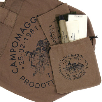 Borsa monospalla Campomaggi Atena grande in pelle intrecciata - 5