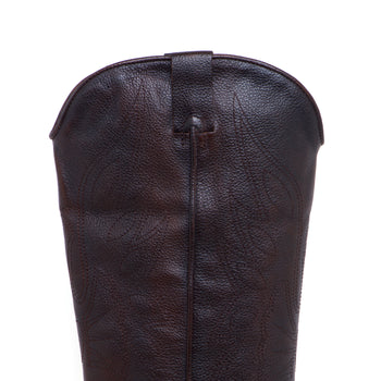 Stivale texano Felmini in pelle ricami - 4